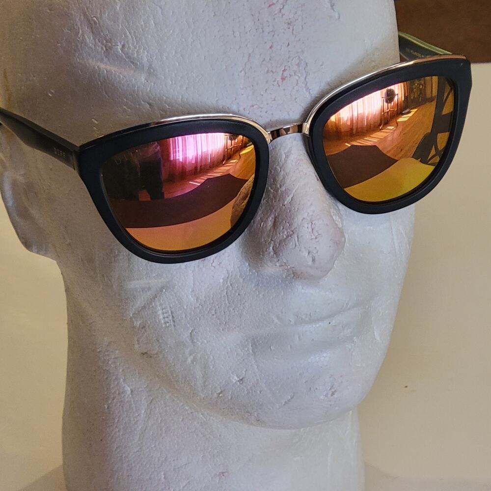 Diff Eyewear Cateye Rose Pink Polarized Mirrored … - image 3